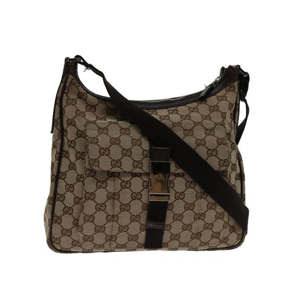 Gucci Handbags - Pre Loved Gucci GG Supreme Monogram Messenger Bag Unisex Brown Shoulder Bags